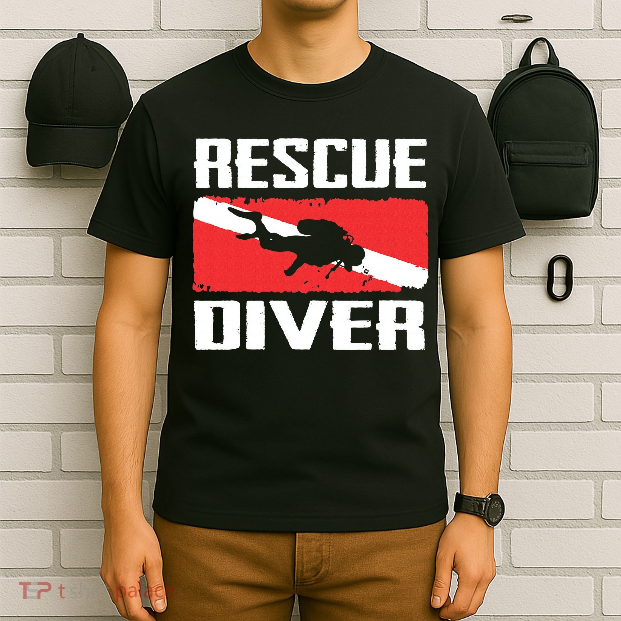 Scuba Diving Ocean Diver Rescue Diver T-Shirt
