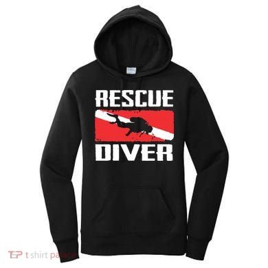Scuba Diving Ocean Diver Rescue Diver Women's Hoodie