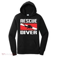 Scuba Diving Ocean Diver Rescue Diver Women's Hoodie thumb 0