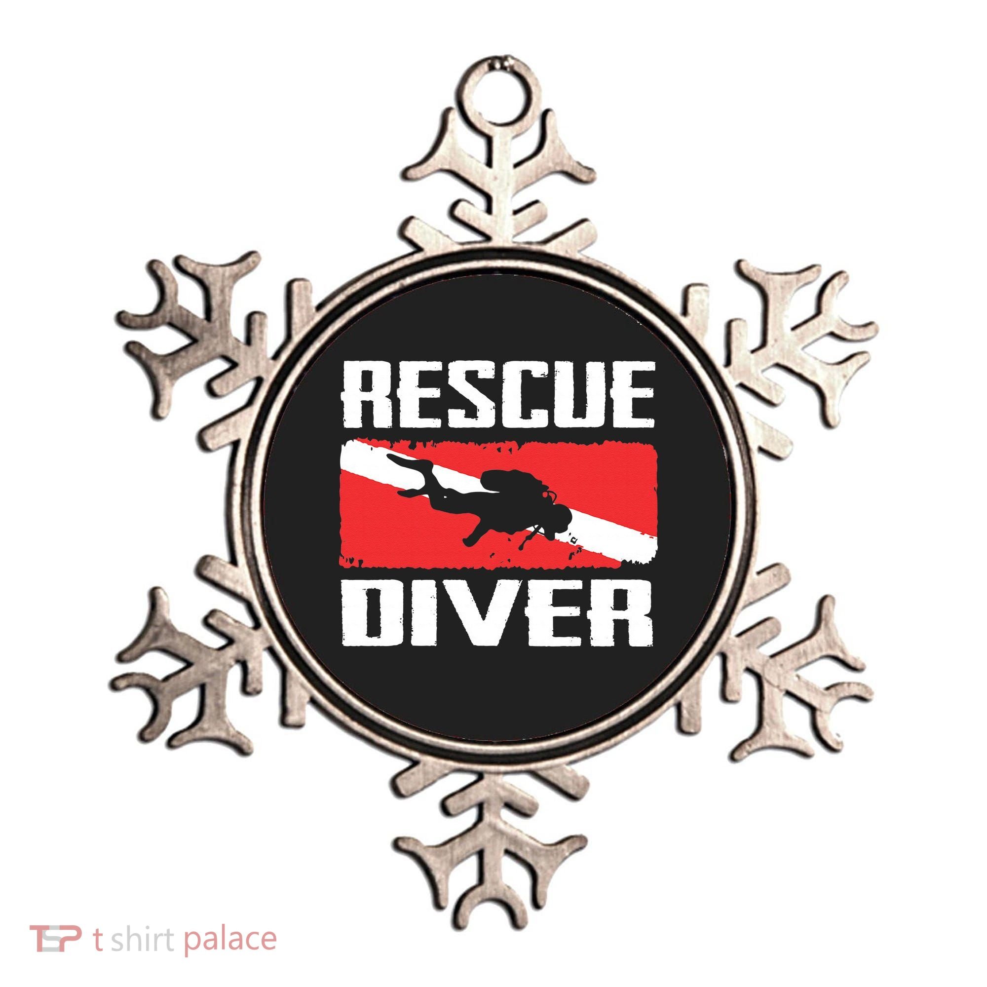 Scuba Diving Ocean Diver Rescue Diver Ornament