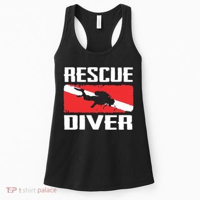 Scuba Diving Ocean Diver Rescue Diver Women's Tank Top