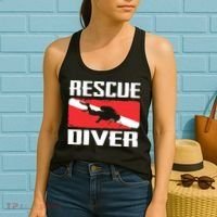 Scuba Diving Ocean Diver Rescue Diver Women's Tank Top thumb 2