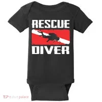Scuba Diving Ocean Diver Rescue Diver Baby Bodysuit thumb 0