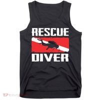 Scuba Diving Ocean Diver Rescue Diver Tank Top thumb 0