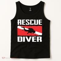 Scuba Diving Ocean Diver Rescue Diver Tank Top thumb 2