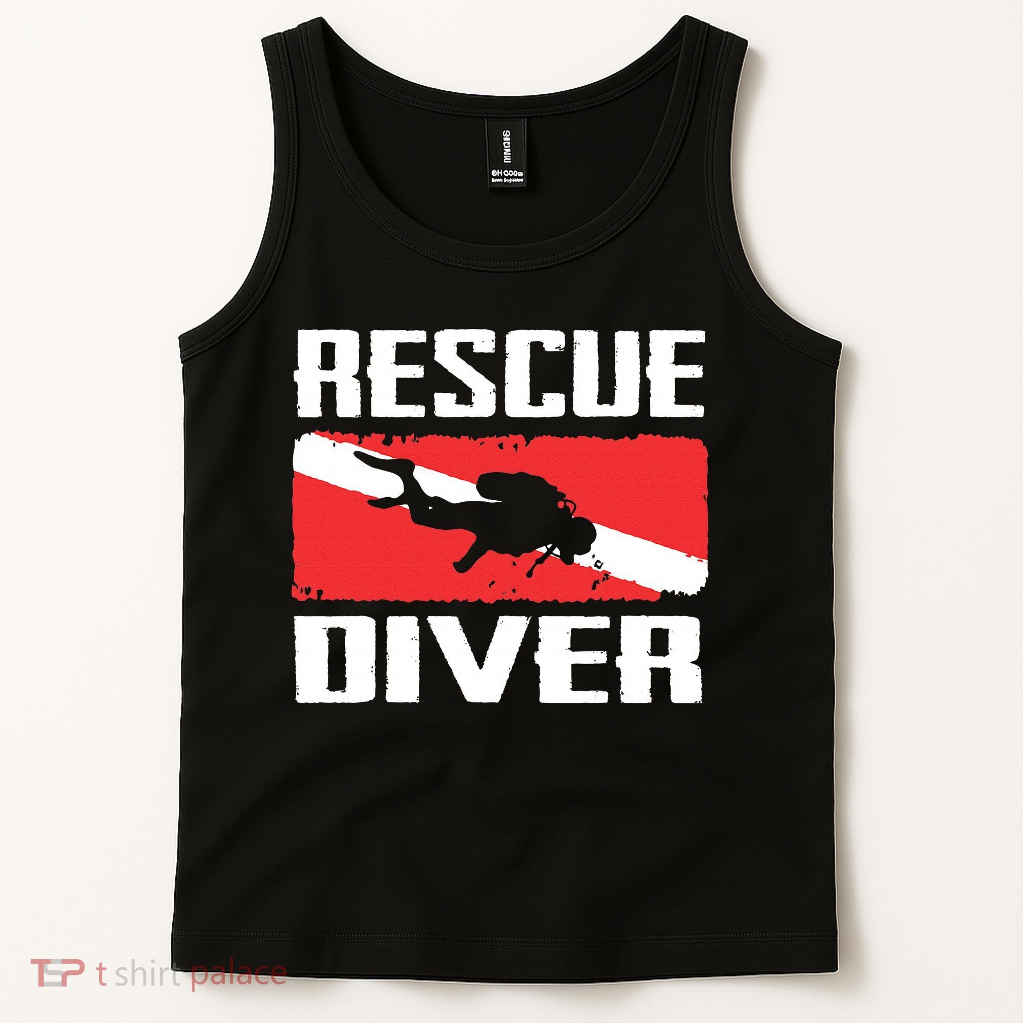 Scuba Diving Ocean Diver Rescue Diver Tank Top