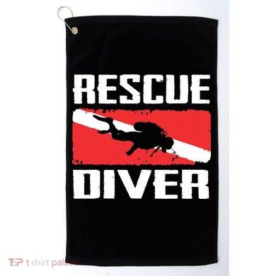 Scuba Diving Ocean Diver Rescue Diver Golf Towel