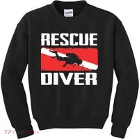 Scuba Diving Ocean Diver Rescue Diver Kids Sweatshirt thumb 0