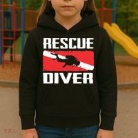 Scuba Diving Ocean Diver Rescue Diver Kids Hoodie thumb 3