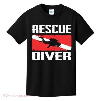 Scuba Diving Ocean Diver Rescue Diver Kids T-Shirt