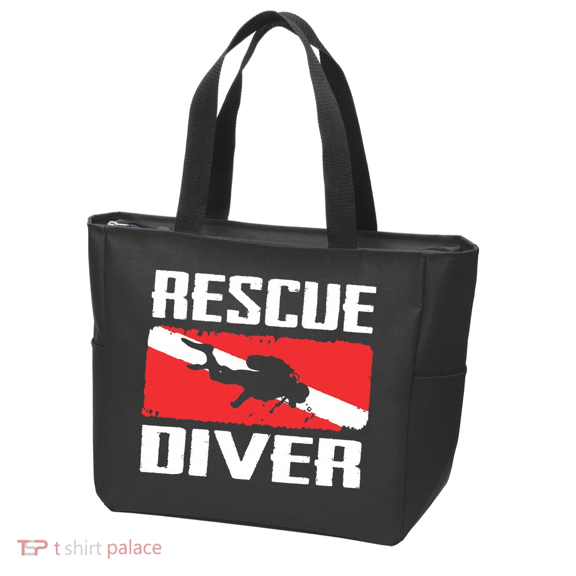 Scuba Diving Ocean Diver Rescue Diver Tote Bag