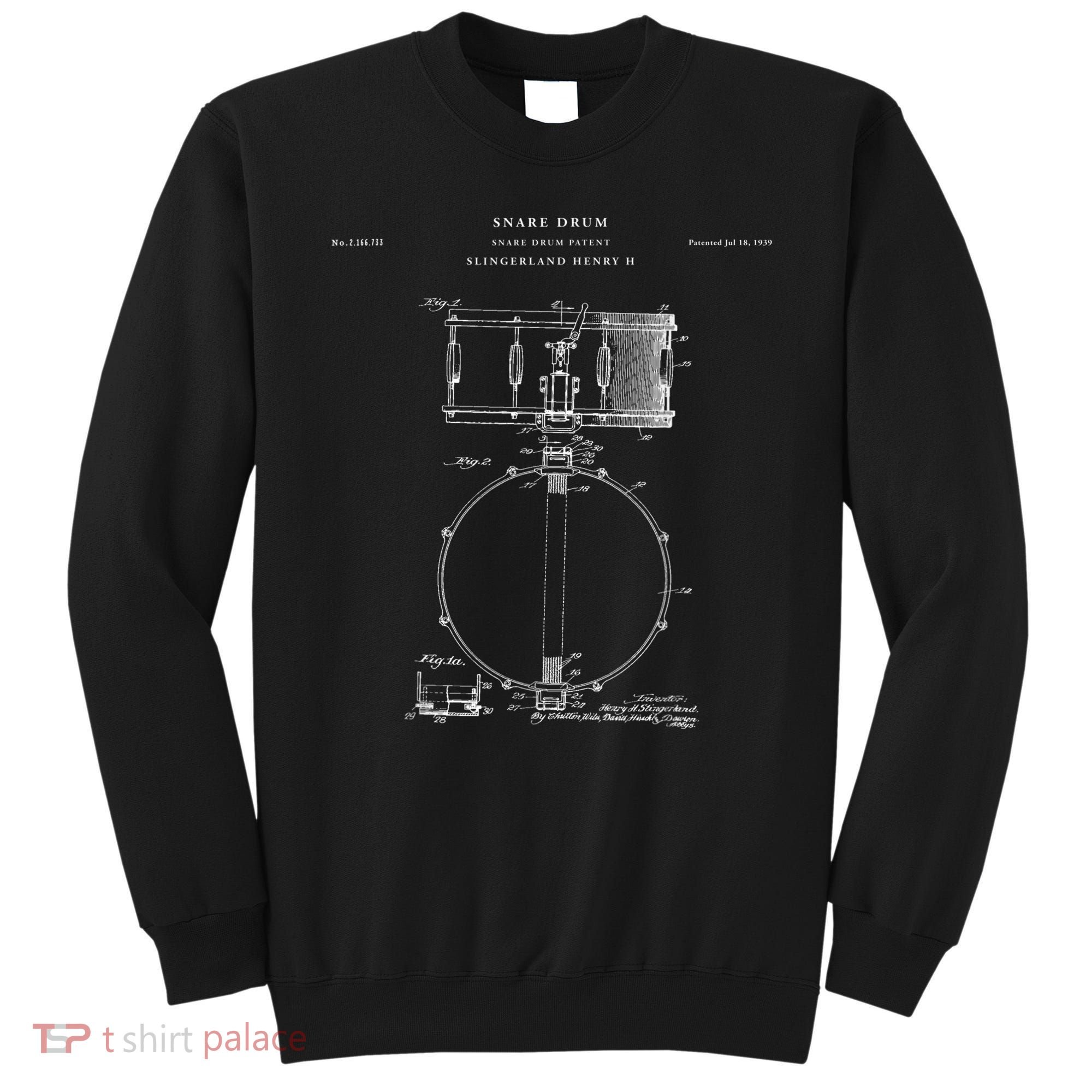 Snare Drum Patent - Drum  Sweatshirt