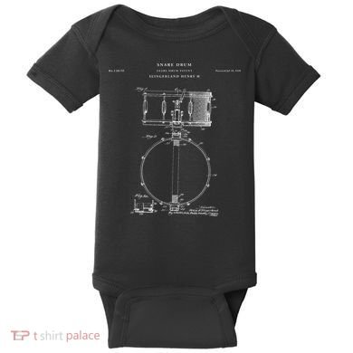 Snare Drum Patent - Drum  Baby Bodysuit