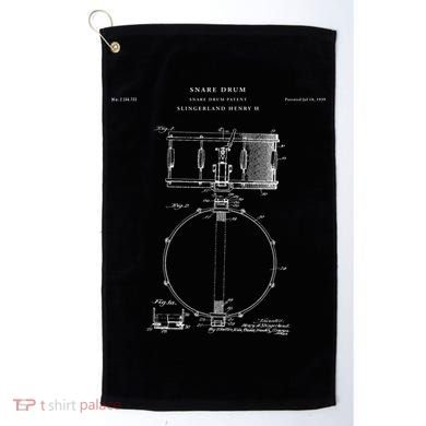 Snare Drum Patent - Drum  Golf Towel