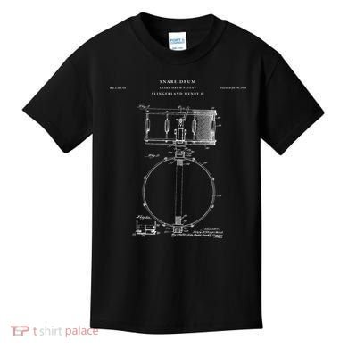 Snare Drum Patent - Drum  Kids T-Shirt