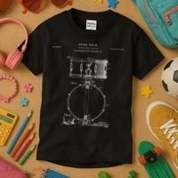 Snare Drum Patent - Drum  Kids T-Shirt thumb 3