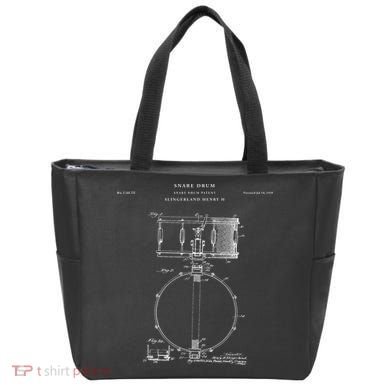 Snare Drum Patent - Drum  Tote Bag