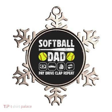 Softball Dad Pay Drive Clap Dad Of A Softball Player Father Cool Gift Ornament