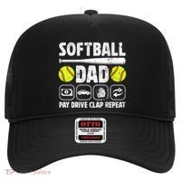 Softball Dad Pay Drive Clap Dad Of A Softball Player Father Cool Gift Hat thumb 0