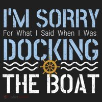 Sorry Docking Pontoon Captain Boat Pontooning Boating Gift Beanie thumb 2