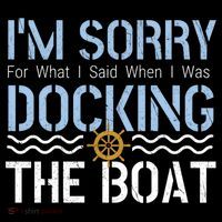 Sorry Docking Pontoon Captain Boat Pontooning Boating Gift Women's Hoodie thumb 2