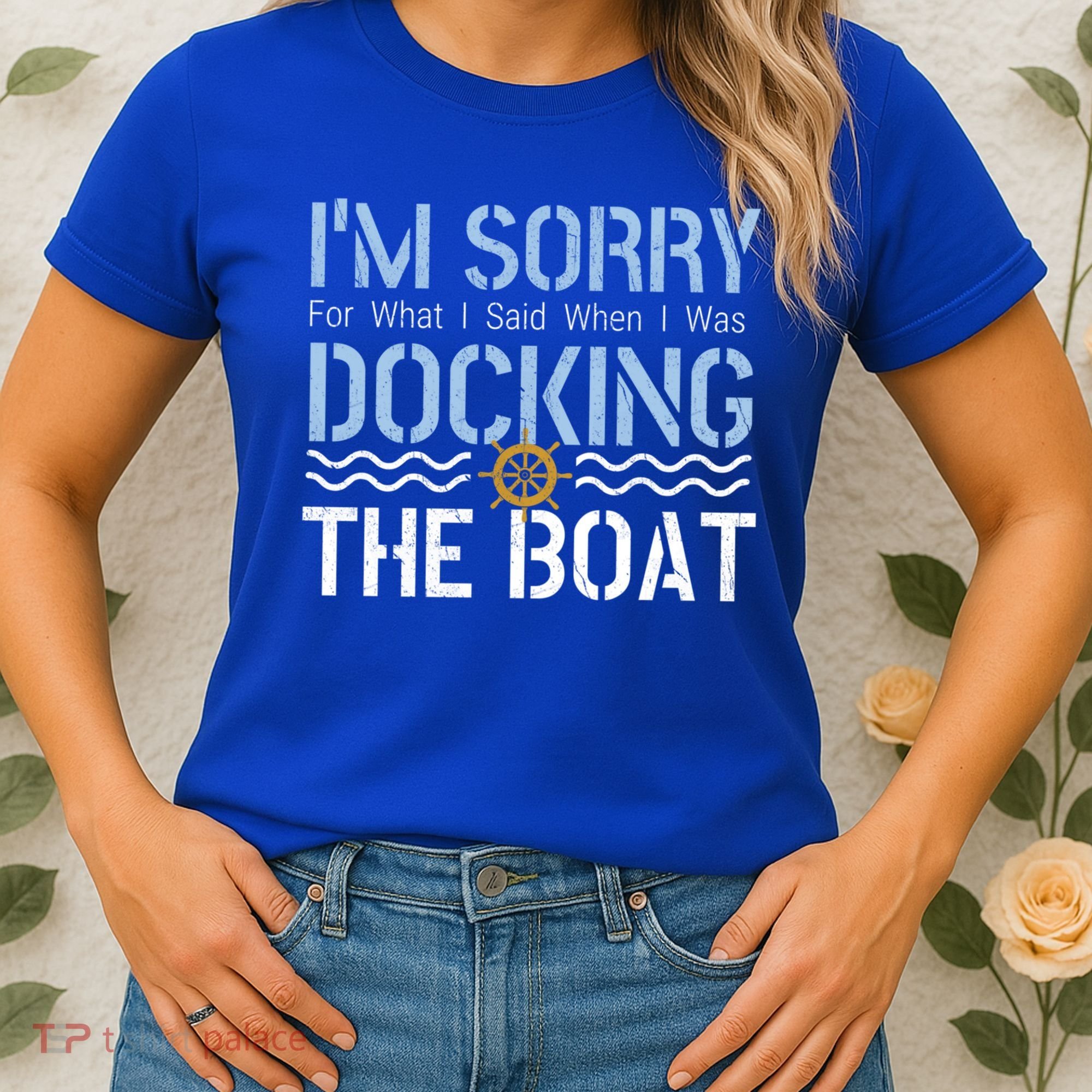 Sorry Docking Pontoon Captain Boat Pontooning Boating Gift Women's T-Shirt