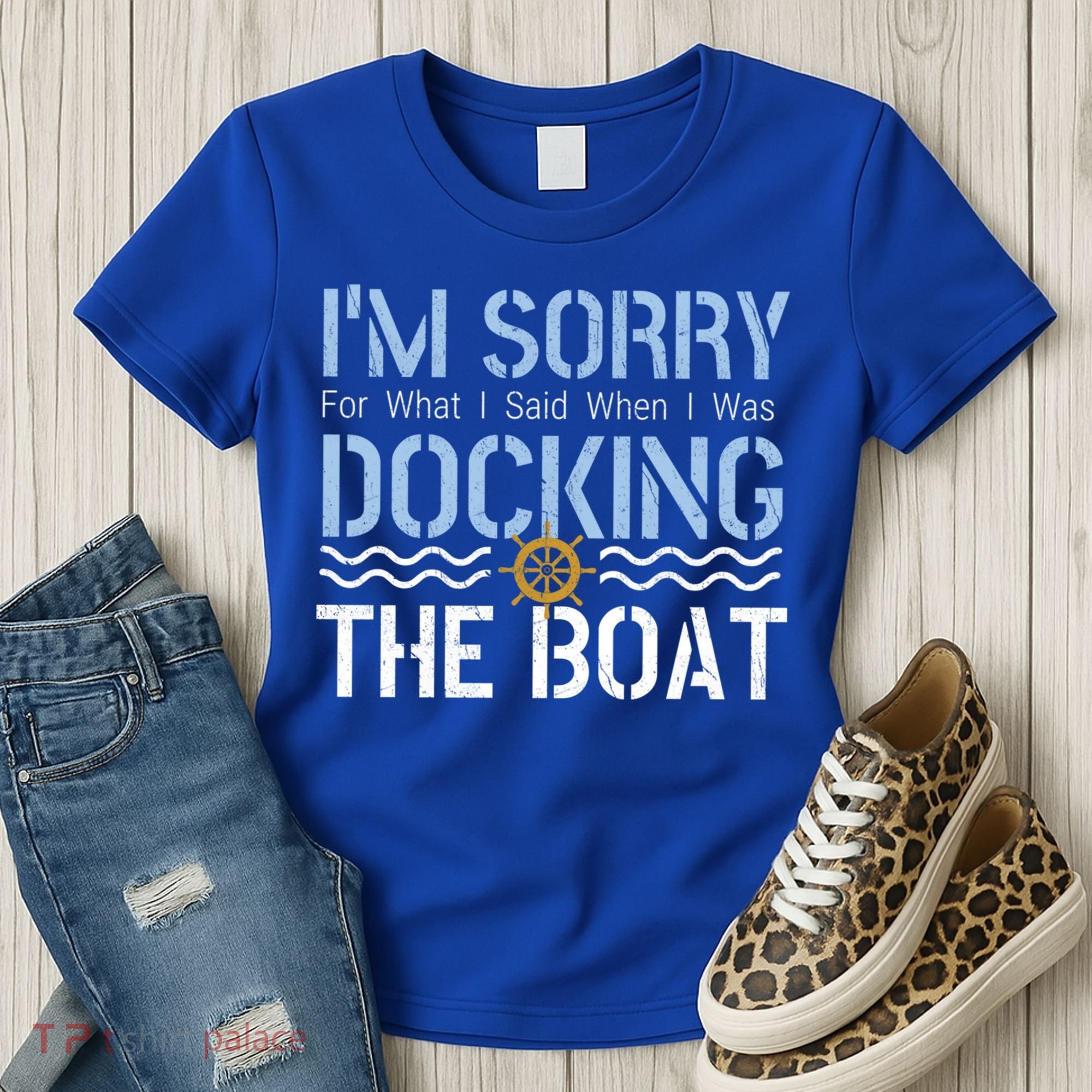 Sorry Docking Pontoon Captain Boat Pontooning Boating Gift Women's T-Shirt