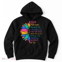 Sunflower Dear Person Behind Me The World Is A Better Place Hoodie thumb 0