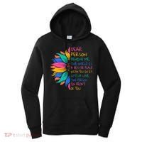 Sunflower Dear Person Behind Me The World Is A Better Place Women's Hoodie thumb 0