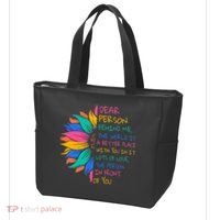 Sunflower Dear Person Behind Me The World Is A Better Place Tote Bag thumb 3