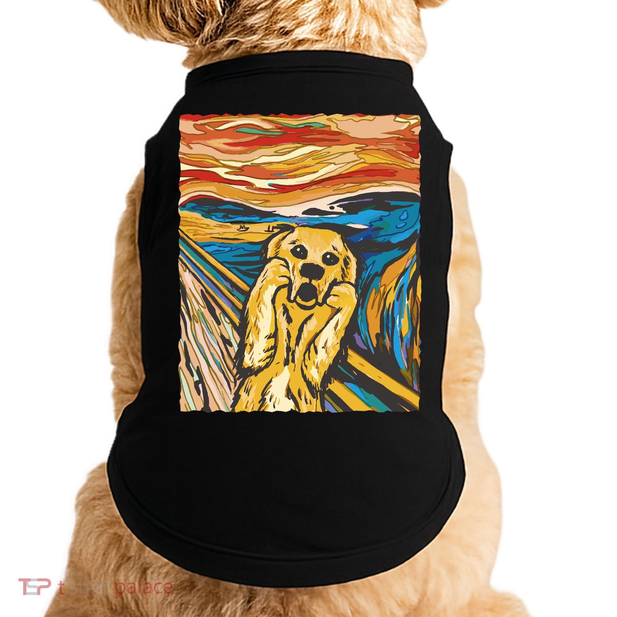 Scream Dog Painting Doggie Tank