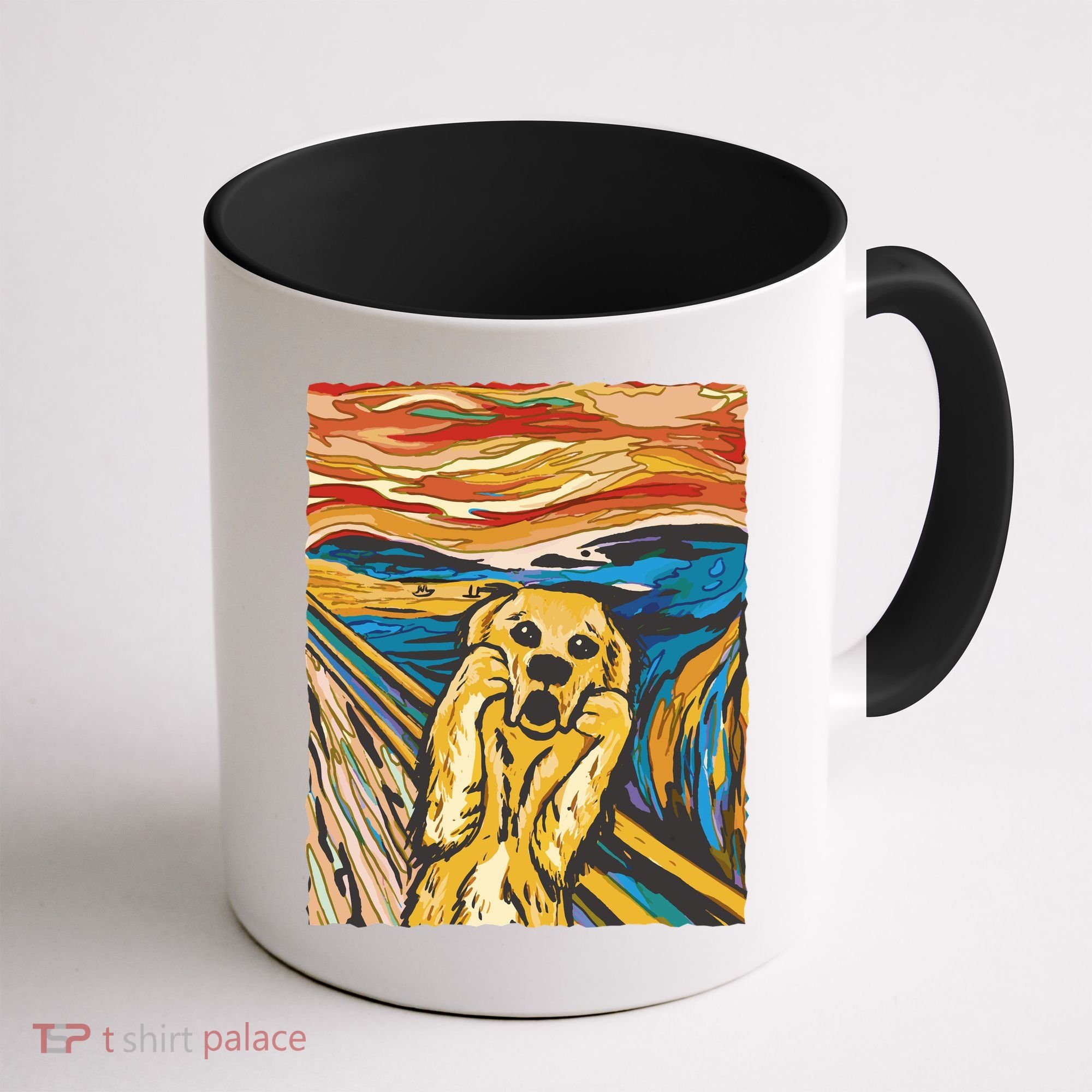 Scream Dog Painting Coffee Mug