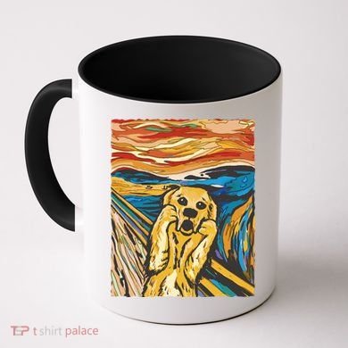 Scream Dog Painting Coffee Mug