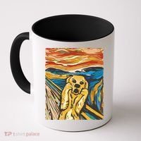 Scream Dog Painting Coffee Mug thumb 0