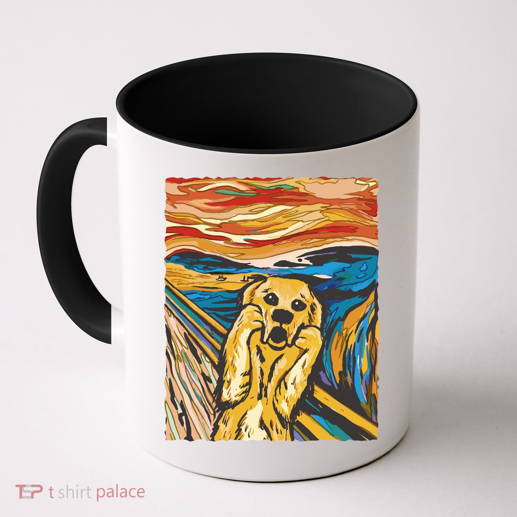 Scream Dog Painting Coffee Mug