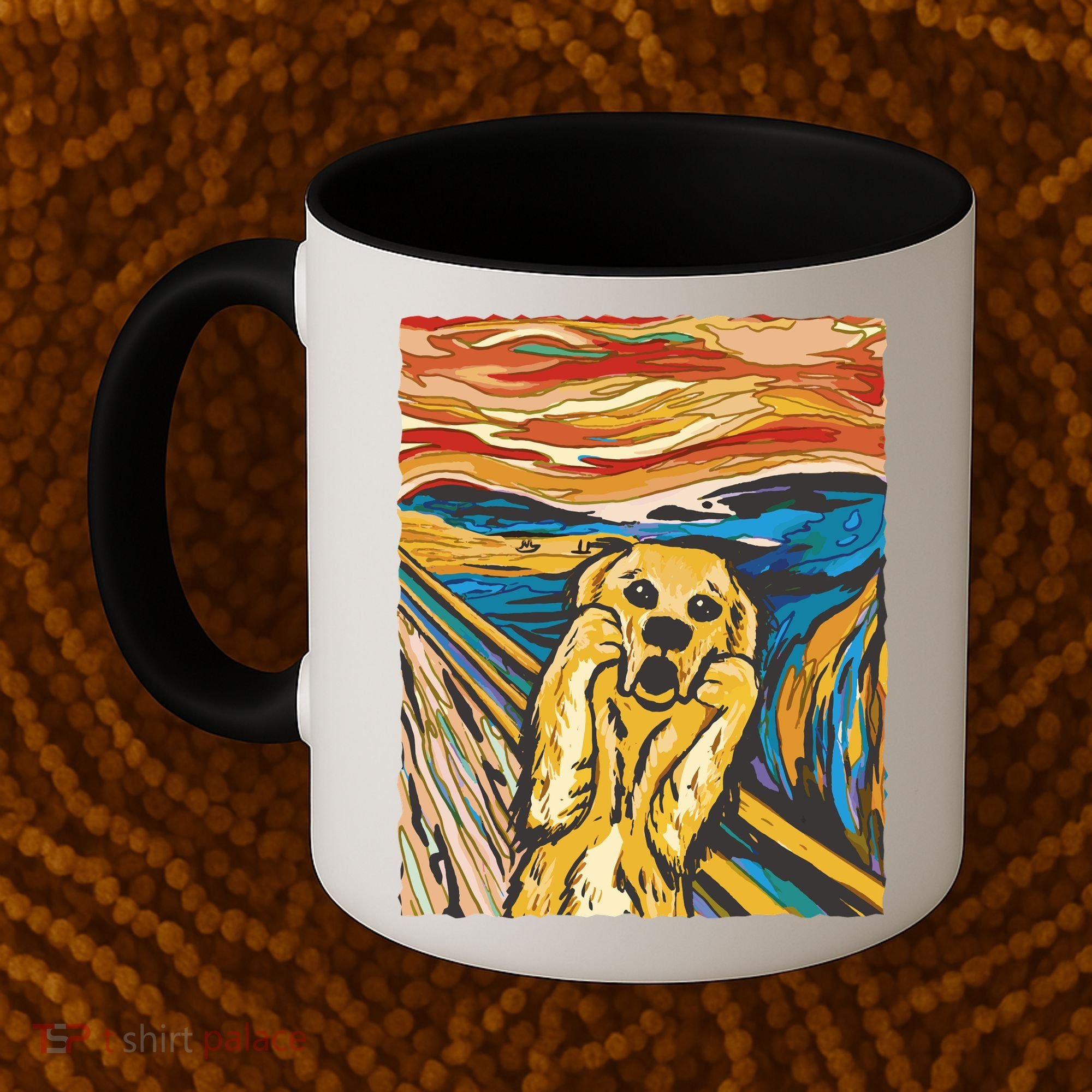 Scream Dog Painting Coffee Mug