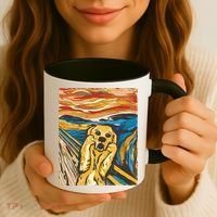 Scream Dog Painting Coffee Mug thumb 3