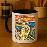Scream Dog Painting Coffee Mug thumb 4