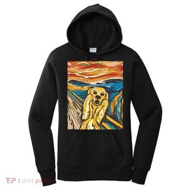 Scream Dog Painting Women's Hoodie