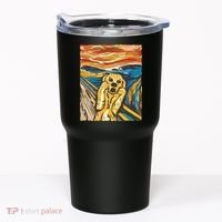 Scream Dog Painting Tumbler thumb 0