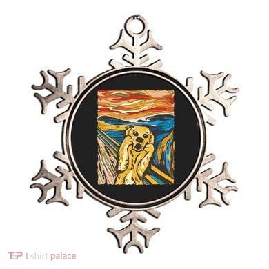 Scream Dog Painting Ornament