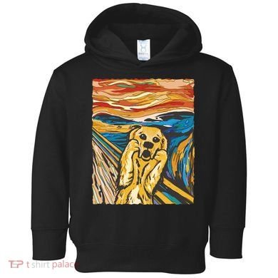 Scream Dog Painting Toddler Hoodie