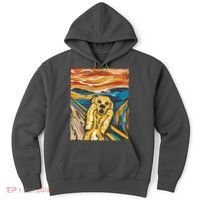 Scream Dog Painting Hoodie thumb 0