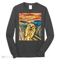 Scream Dog Painting Long Sleeve Shirt thumb 0