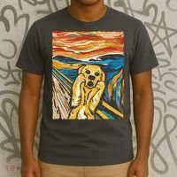 Scream Dog Painting T-Shirt thumb 3