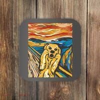 Scream Dog Painting Coaster thumb 0