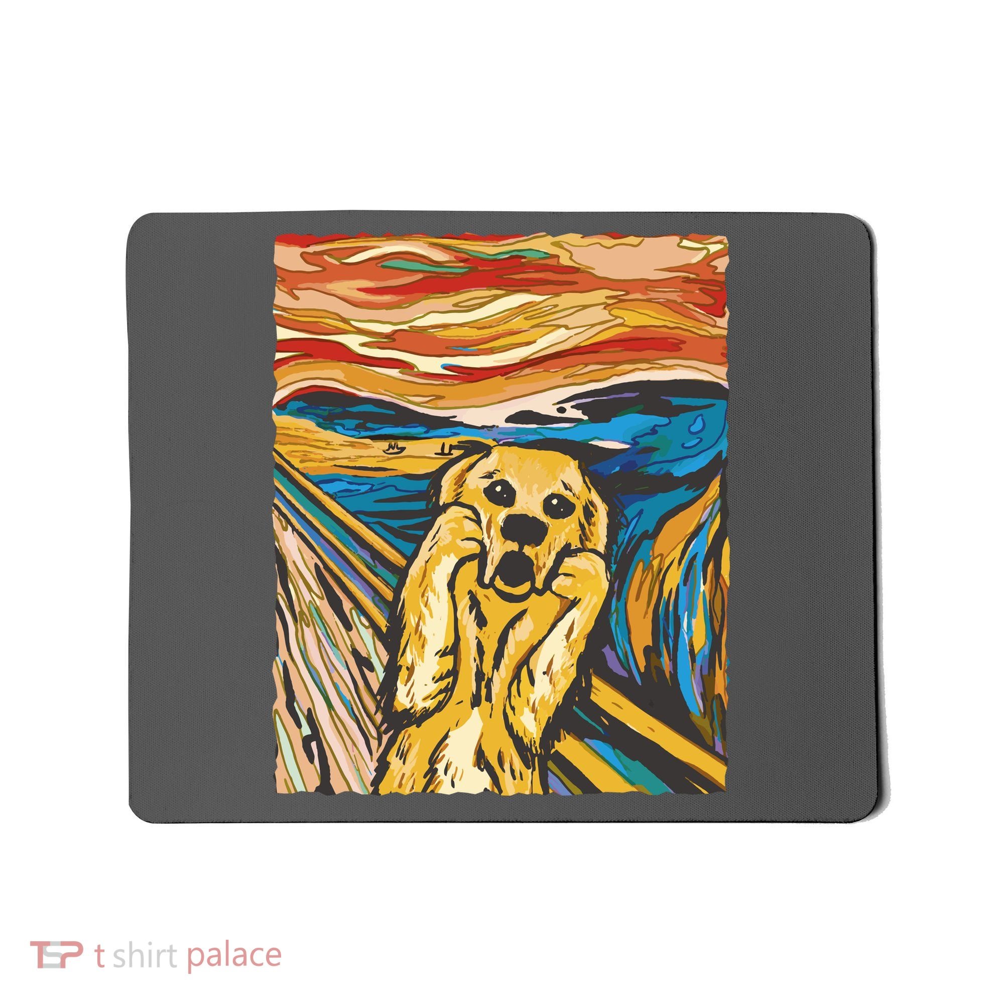 Scream Dog Painting Mousepad