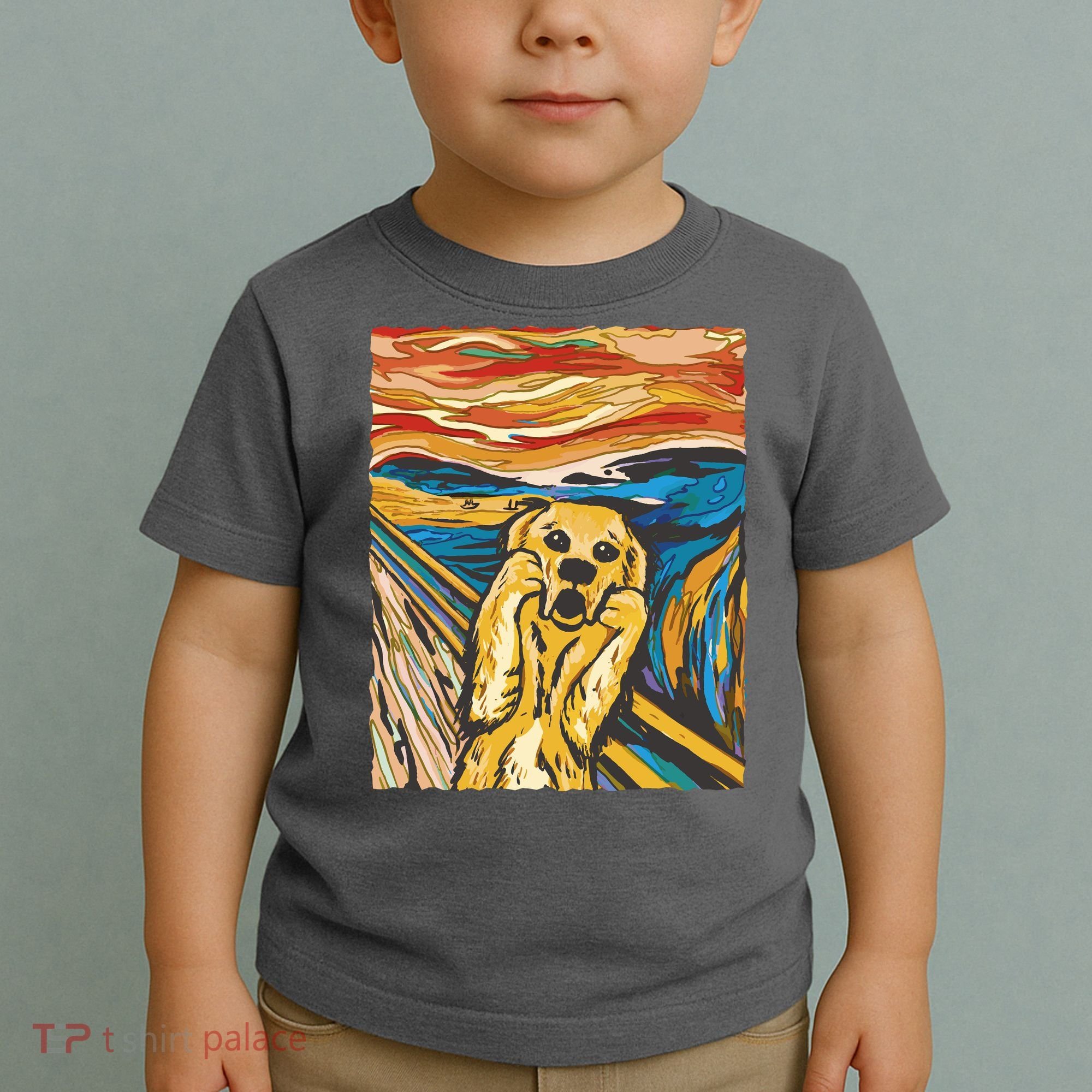 Scream Dog Painting Toddler T-Shirt