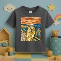 Scream Dog Painting Toddler T-Shirt thumb 3