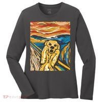 Scream Dog Painting Women's Long Sleeve Shirt thumb 0